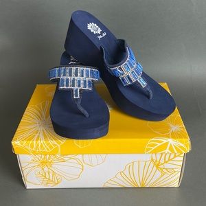 NWB Yellow Box Alexandria Wedges